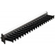 Hafele 807.54. TAG Synergy Collection, Tie Rack, 20 Hook, Anodized Aluminum, Length - 358 mm