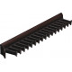 Hafele 807.54. TAG Synergy Collection, Tie Rack, 20 Hook, Anodized Aluminum, Length - 358 mm