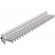 Hafele 807.54. TAG Synergy Collection, Tie Rack, 20 Hook, Anodized Aluminum, Length - 358 mm