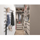 Hafele 807 Tag Quartet Symphony Wall Mount System, Frame Kit, Aluminum/Faux Leather, Height - 56.83"