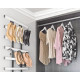 Hafele 807 Tag Quartet Symphony Wall Mount System, Frame Kit, Aluminum/Faux Leather, Height - 66.25"