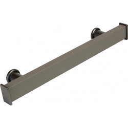 Hafele 807.72. Tag Solo Symphony Wall Mount System, Frame Kit, Aluminum/Faux Leather, Height - 1.5"