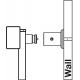 Hafele 807.72. Tag Symphony Wall Mount System, Horizontal Bars, Aluminum