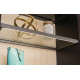 Hafele 807.76. Tag Illuminated Glass Shelf, Aluminum/Tempered Safety Glass