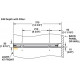 Hafele 807.76. Tag Illuminated Glass Shelf, Aluminum/Tempered Safety Glass