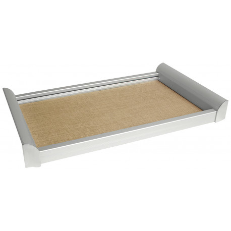 Hafele 807.77. Tag Engage, Divided Deep Drawer, Aluminum/Fabric, 8.93" H x 13.89" D