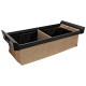 Hafele 807.77. Tag Engage, Divided Deep Drawer, Aluminum/Fabric, 8.93" H x 13.89" D