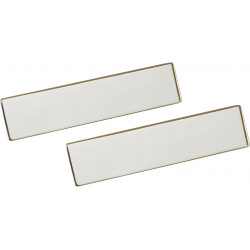 Hafele 807.83. Pair of End Caps for Leather Cleat Boards, Zinc