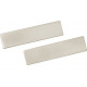Hafele 807.83. Pair of End Caps for Leather Cleat Boards, Zinc