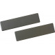 Hafele 807.83. Pair of End Caps for Leather Cleat Boards, Zinc