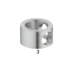 Hafele 812 Support Ring for Gallery Rail 6 mm, Zinc Alloy