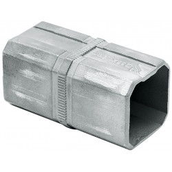 Hafele 812.43.660 Tubes Connector, Bar Railing System, Stainless Steel, Square