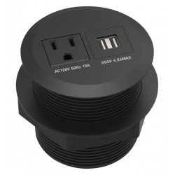 Hafele 822.09. Docking Station 271/281 w/o Lid, 1 Outlet, Plastic