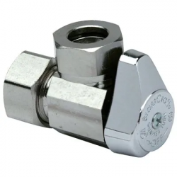 Brass Craft G2R12X CD Chrome Straight Stop Valve, 1/2-In. x 3/8-In.