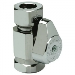 Brass Craft G23305X CD Chrome Straight Stop Valve, 1/2 x 7/16-In.