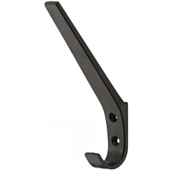 Hafele 843.17.608 Hat & Coat Hook, Plastic, Black, 155 D x 100 W mm