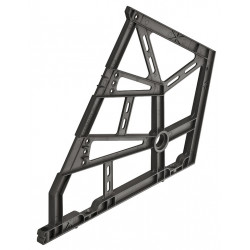 Hafele 892.14.353 Shoe Rack Fitting for Shoe Cupboards with 3 Compartments, Black