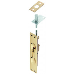 Hafele 900.17.468 Flush Bolt, Lever Action, Brass, Matt Nickel-Plated
