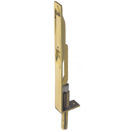 Hafele 900.17.851 Flush Bolt, Lever Action, Brass, Matt Nickel, 203 H x 25 W mm
