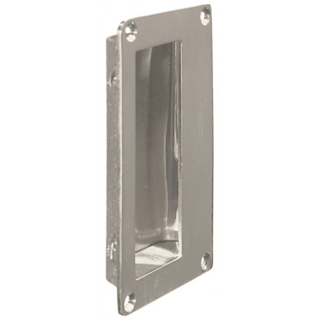 Hafele 910.37.062 Flush Pull, for Sliding Doors, 95 mm Recess, 114 x 64 mm, Matt Nickel