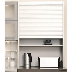 Richelieu KITAMB Tambour Door - Stainless Steel Finish 25 mm Slats