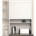 Richelieu KITAMB Tambour Door - Stainless Steel Finish 25 mm Slats