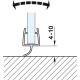 Hafele 950.06.680 Glass Door Seal, Aquasys