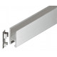 Hafele 981.00.252 Top Door Rail for Tempered Glass Doors, Matt, Startec, 1 m