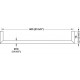 Hafele 983.45. Bath Towel Rail, Hewi 900 Series, CTC - 600 mm
