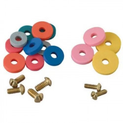 Brass Craft Service Parts SC2190 Faucet Washer Kit, Flat, 14-Pk.