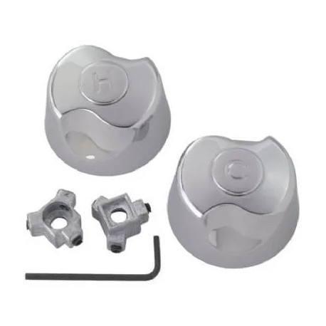 Brass Craft Service Parts SH3466 Lavatory Fit-All Handles, Chrome, Pr.