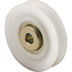 Prime Line D 1716 Patio Door Nylon Roller, Steel Ball Bearings, 1-11/16 In. Diam., 7/16 In. Wide, 2-Pk.