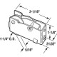 Prime Line D 1601 Single 1-1/4 In. Steel Roller Assembly, Ball Bearing, Plain Back
