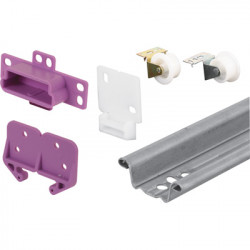 Prime Line R 7125 Drawer Track Repair Kit, Metal Track, 22-1/2 In.