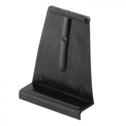 Prime Line PL 14621 Spline Channel Pull Tabs, Black Plastic, 1-1/16 x 15/16 x 1/4 In., 25-Pk.