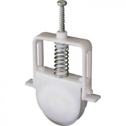 Prime Line B 575 Steel Screen Door Tension Spring Nylon Roller with Angle Stop,1 In., 2-Pk.