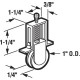 Prime Line B 631 Steel Screen Door Tension Spring Steel Roller for Columbia Doors, 1 In., 2-Pk.