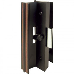 Prime Line C 1006 Sliding Patio Door with Clamp Type Latch, Black Extruded Aluminum