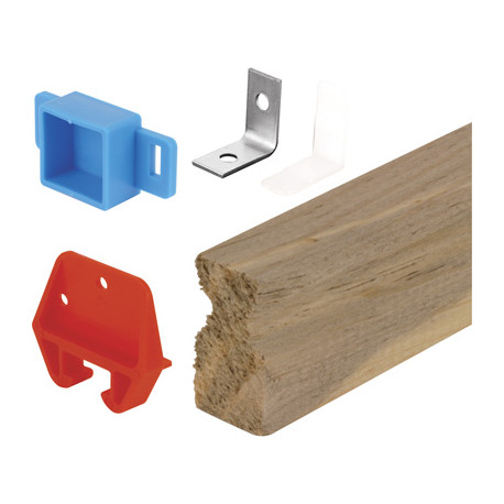 Prime Line R 7144 Drawer Track Repair Kit, Wood, 24 In.