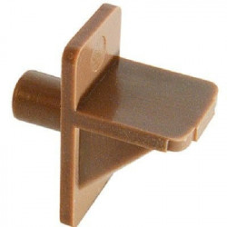 Prime Line 241945 Shelf Support Peg, Brown Plastic, 1/4-In., 12-Pk.