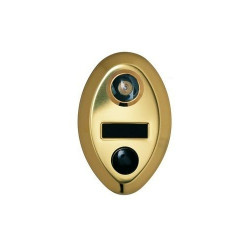 Authentic Parts 690 Mechanical Door Chime, Anodized Gold, Fire Rated Viewer, Oval