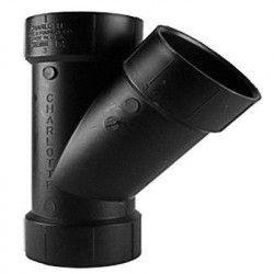 Charlotte Pipe & Foundry Company ABS 00600 1000HA ABS/DWV Pipe Wye, 3 in