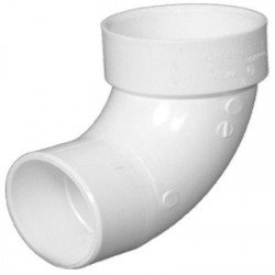 Charlotte Pipe & Foundry Company PVC 003 Schedule 40 DWV Sanitary Street Elbow, 90 Degrees
