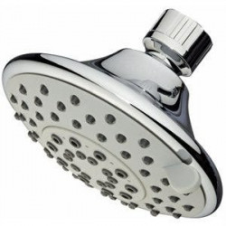 Homewerks Worldwide 228626 Shower Head, Fixed Mount, 5 Settings, Chrome Plastic