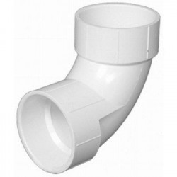 Charlotte Pipe & Foundry Company PVC 00300 1 Schedule 40 DWV Sanitary Elbow, 90 Degree, PVC