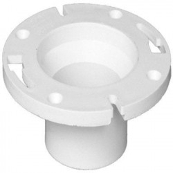 Charlotte Pipe & Foundry Company PVC 00801 0600HA Schedule 40 DWV Street Closet Flange, Pop Top, 4 x 3 in Spigot