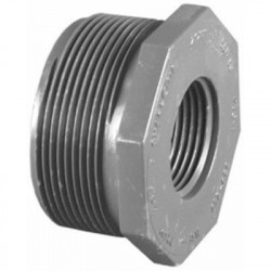 Charlotte Pipe & Foundry Company PVC 08200 1600HA Schedule 80 PVC Reducer Bushing, 3/4 x 1/2 in MPT