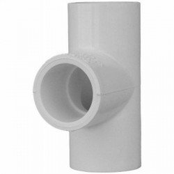 Charlotte Pipe & Foundry Company PVC 02400 4350HA Schedule 40 PVC Reducing Tee, 1 x 1 x 1/2 in