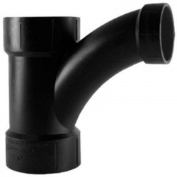 Charlotte Pipe & Foundry Company ABS 00502 0800HA ABS/DWV Turn Tee Wye, Hub x Hub x Hub, 2 x 2 x 1-1/2 in