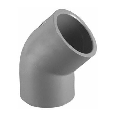 Charlotte Pipe & Foundry Company PVC 08309 Schedule 80 PVC Slip x Slip 45 Degree Elbow